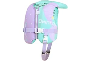 Owntop Toddler Swim Vest Kids Float Jacket Swimming Aid for Children 20-30-40-50 lbs with Adjustable Safety Straps Age 1-6 Ye