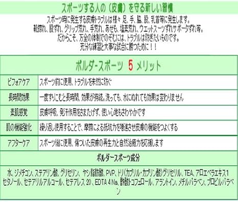 Amazon ボルダースポーツ56g 2本組 1セット 株式会社クレア ボディケア 通販