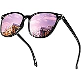 SIPHEW Mirrored Polarized Sunglasses for Women - Designer Oversized Square Beach Eyewear w UV400 Protection