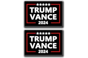 LIMECUTE 2 Pack Trump Vance 2024 Car Magnet Auto Truck Fridge Magnetic Decal Bumper Magnet