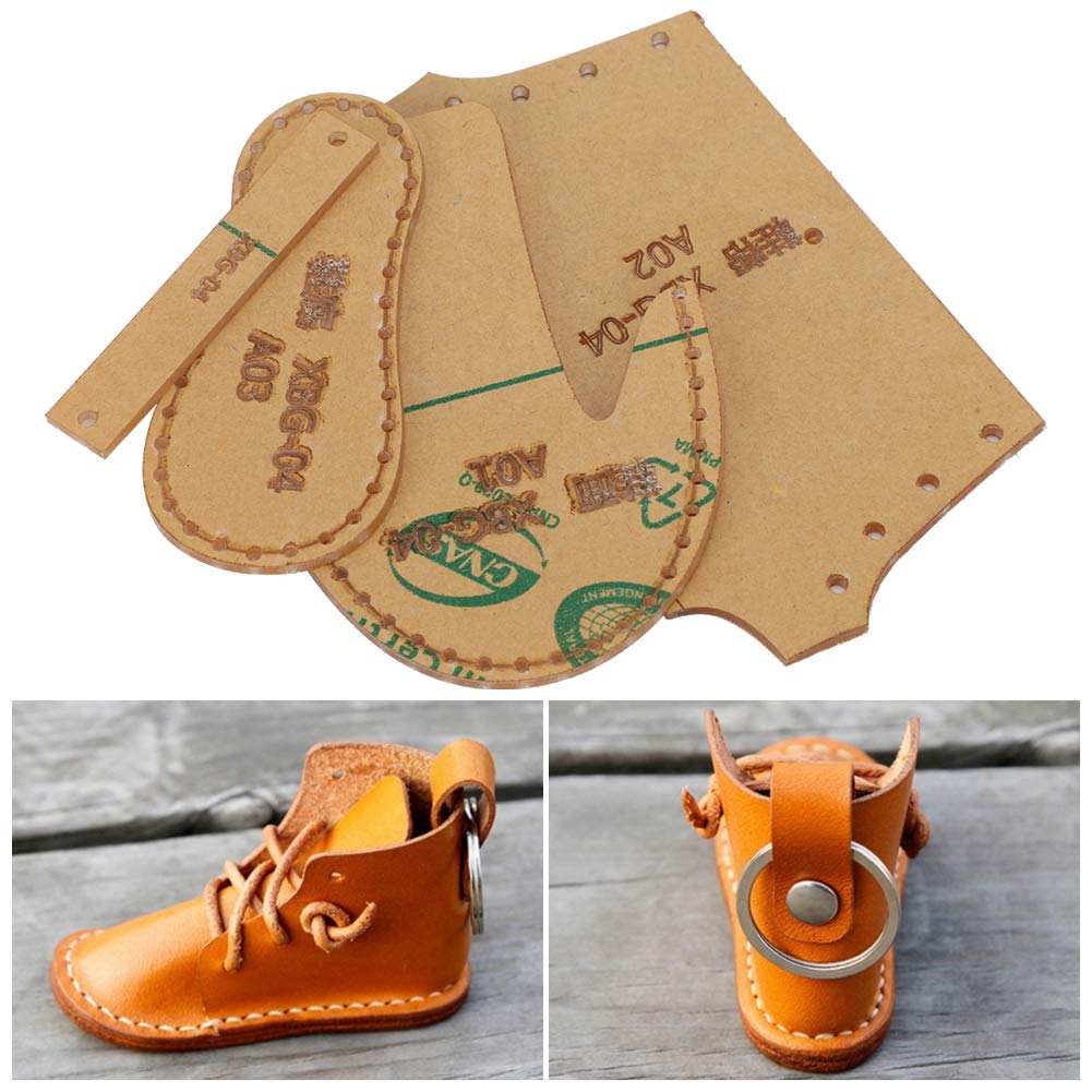 Leather Pattern Template Transparent Acrylic Template Mini Shoes Boots Mold for DIY Leather Shoe Stencil School Supplies