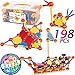 cossy 198 PCS STEM Building Toys for Kids, Construction Building Blocks, Educational Toys for 3-5 4-8 5-7 6-8 Year Old, Creative Games, Engineering, STEM Kits