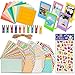 JamBer Colorful Bundle Kit Accessories for Fujifilm Instax Mini 7/7S/8/8+/ 9/25/ /50S/70/90 Camera,Include Pattern Stickers,Sticker Frames,Desk Frames,Hanging Frame with Clips & String