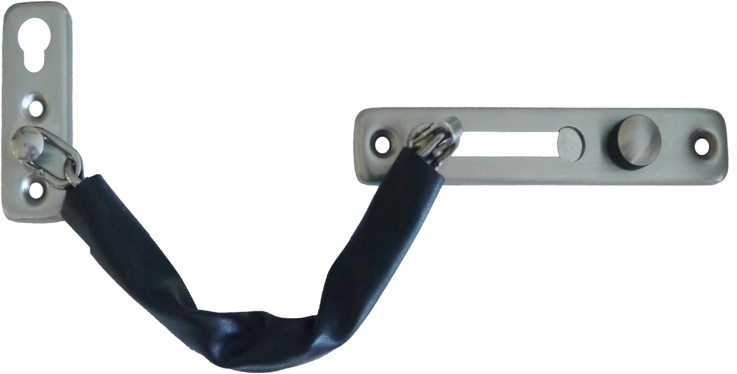 Catena Di Sicurezza Per Porta Con Serratura A Chiave - Antieffrazione, Senza Forare - ONVAYA - Foto 9