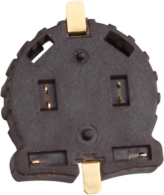 HALJIA 5Pcs CR1220 LIR1220 Horizontal Coin Button Cell Battery Socket Holder Container Case Brown, 1.85 x 1.5 x 0.5cm - Image 5