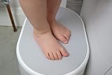 Shnuggle Sturdy Step Stool Non-Slip Kids Bathroom White Grey view 5