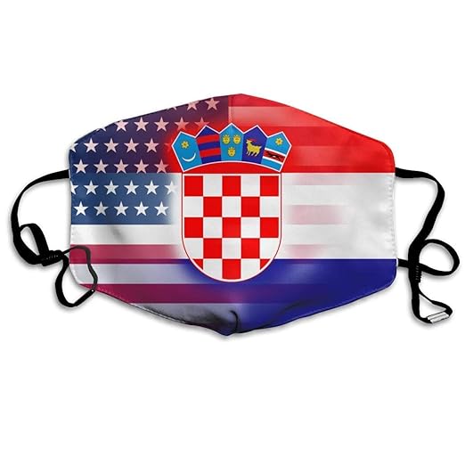 Amazoncom Usa Croatia Flag Anti Dust Mouth Mask Face Masks