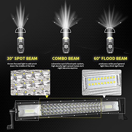 LED Light Bar AAIWA Led Bar 22 Inch 270W 27000LM Triple Row Flood Spot Combo Beam Driving Lights Off Road Lights for Truck,Jeep,ATV,UTV,SUV,Boat Light,2 Years Warranty - Thumbnail 2