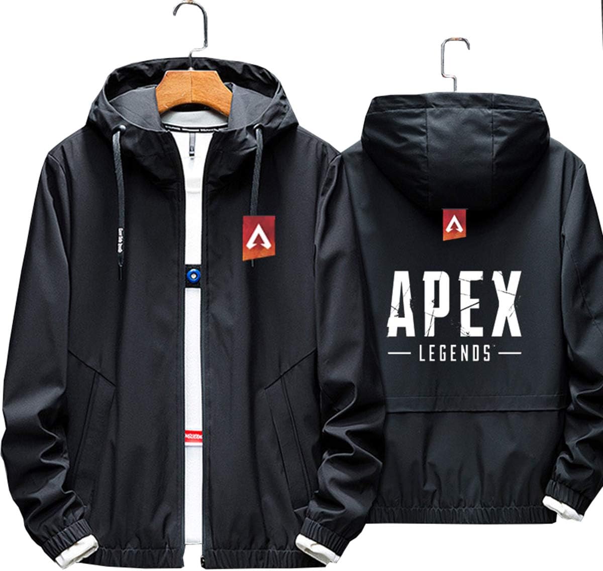 GKH2 APEX Legends Jacket Sport Zip Clothes Hoodies Fall Fashion 3D Printed Sweatshirts,Black,L