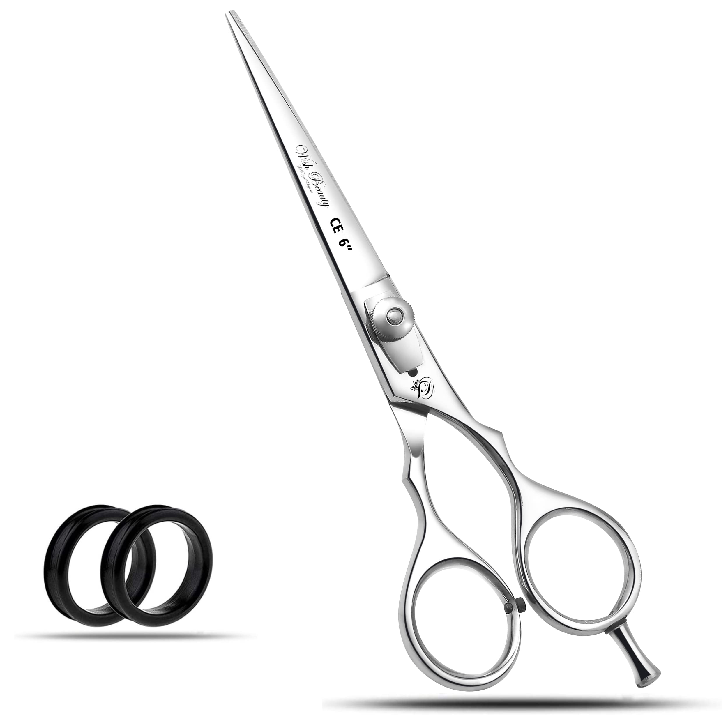 wishbeauty 6' Pet Grooming Scissor, Grooming Shears - Straight Blade, Pet Trimming Kit