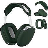 Maxjoy for AirPods Max Case, Soft Silicone Ear Cups & Headband Cover, Anti-Scratch Protective Accessories, Dark Green