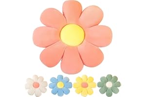 Kekeso Flower Floor Pillow Seating Cushion Daisy Flower Throw Pillow Cute Room Decor for Girls Flower Plush for Reading and Lounging Comfy Pillow (38cm/14.96inch, Pink)