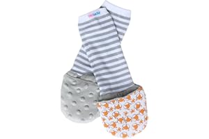 Handsocks Plushy Stay On Strap-Free No-Scratch & Warmth Mittens