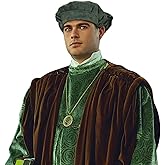 KUOIN Medieval Beret Faux Suede Hat Renaissance Festival Cap for Men Women Cosplay Costume Accessories