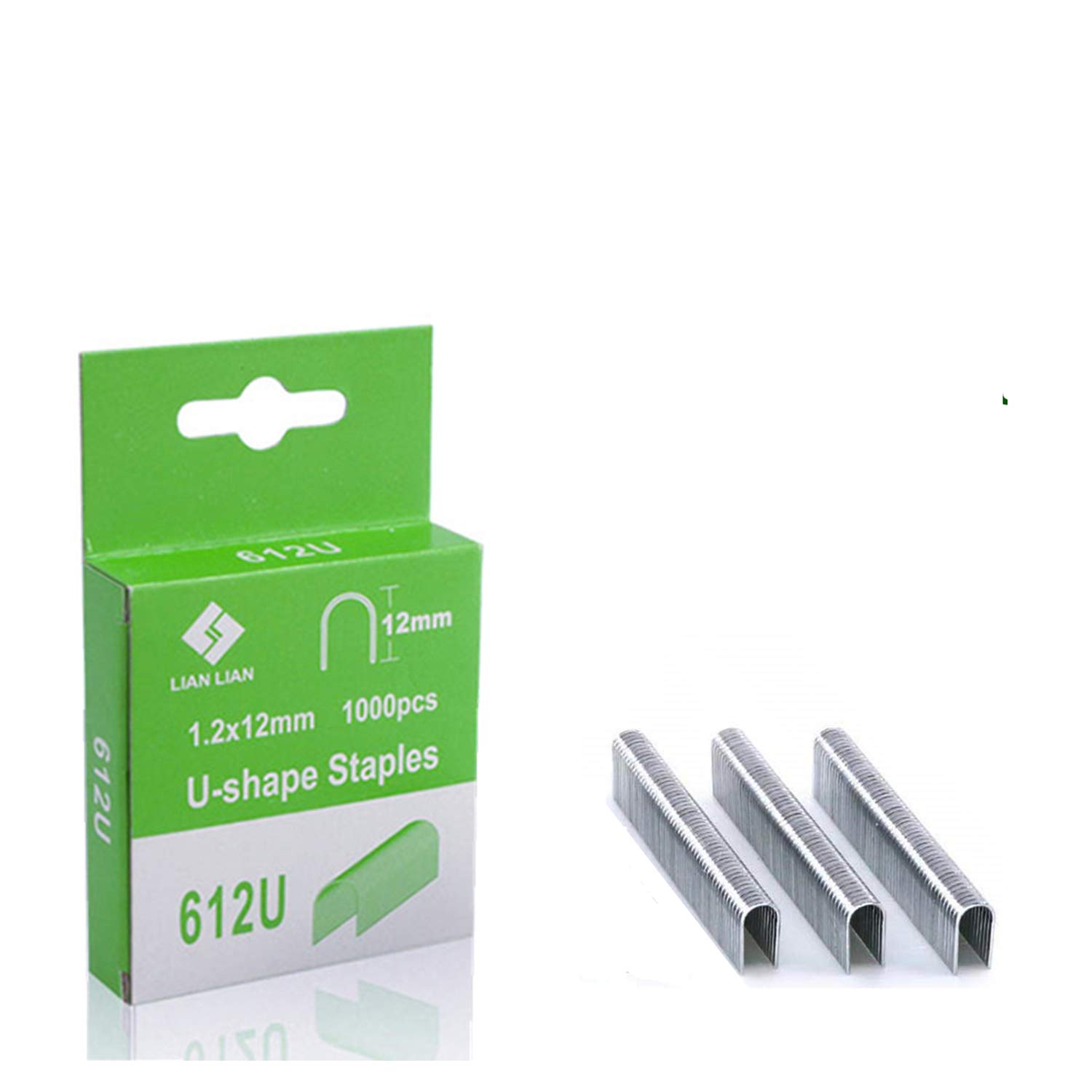 Meiyijia - Manual Nail Remover Nails, Fine Wire Staples, U Type – Width 6.2 mm, Length 12 mm, 8000 Pieces