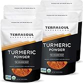 Terrasoul Superfoods Organic Turmeric Powder, 4 Lbs (4 Pack) - Curcumin | Lab Tested for Purity | Premium Quality
