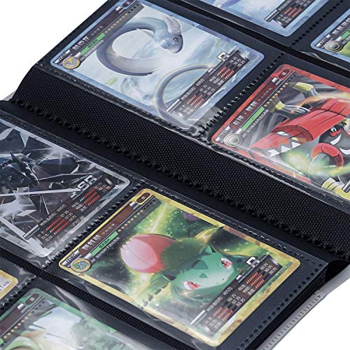 Trading Card Binder Sleeves Standard Size Card Collection Mini Binder Album Protector Holder 160