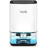 Dehumidifiers for Home 32 OZ Water Tank with Auto-Off,7 Colors LED Light Small Dehumidifier for Bedroom, Room, Bathroom,RV, C