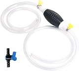 Flintronic Fuel Siphon Pump 15mm Inner Dia 2m Hose Water Liquid Transfer