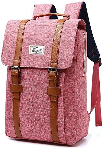 Waterproof Nylon 15.6" Laptop Bag Business Case Classic Daypack Bookbag Travel Backpack School Bag (red)