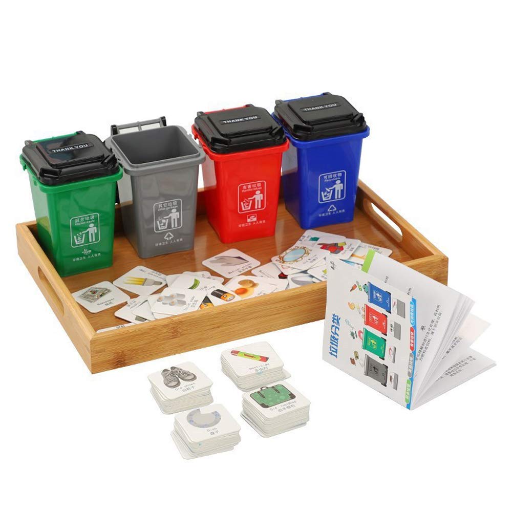 Buy Bocotoer Mini Dustbin Mini T Can Rubbish Storage Bin with Flip Lid