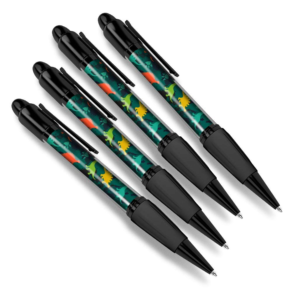 Destination Vinyl Ltd 4 x Matching Ballpoint Pens - Dinosaurs Jurassic Camo Pattern #13184