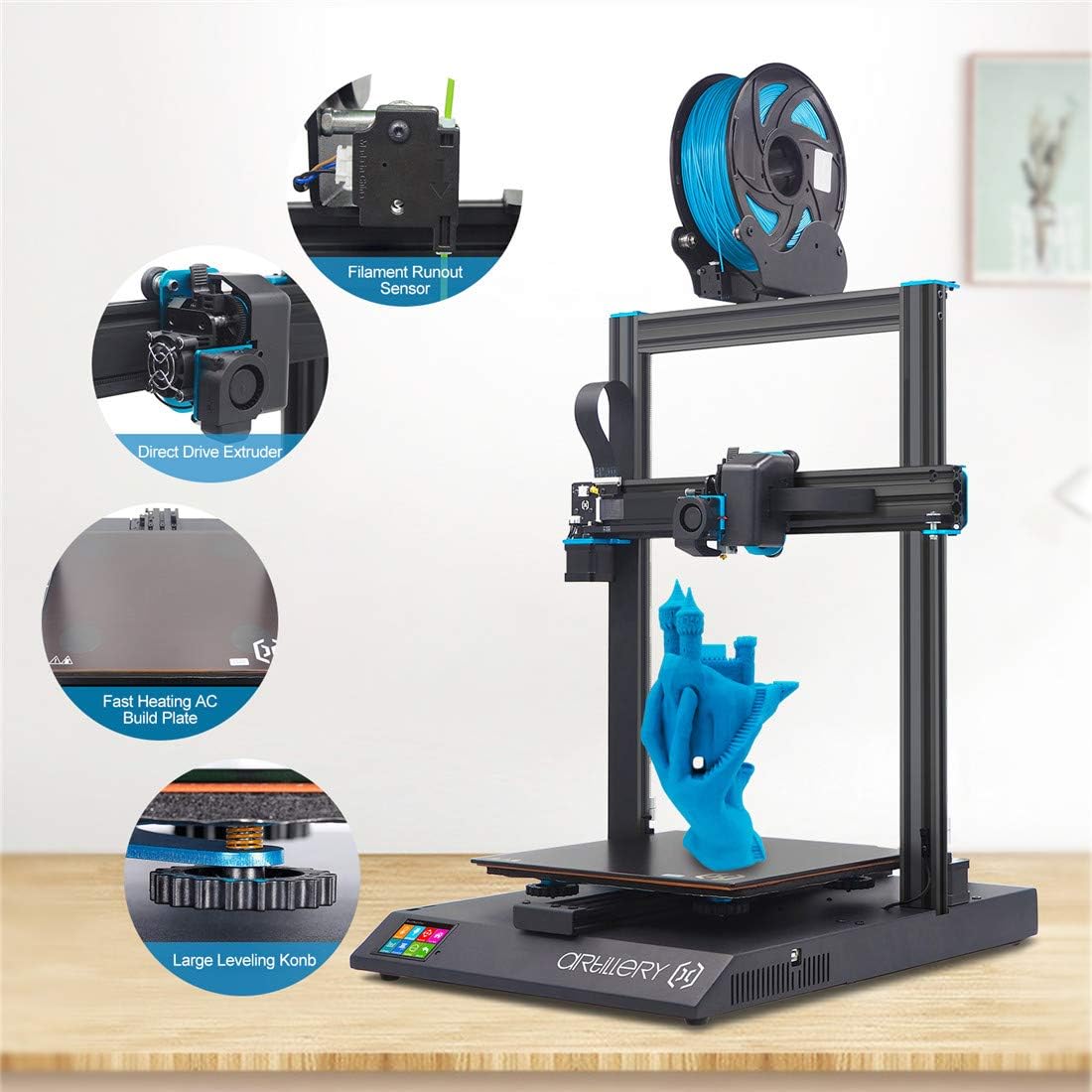 Artillery Sidewinder x1 3D Printer, Multifunction 3D Printer the