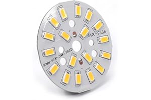 Othmro 1Pcs 50mm Dia LED Chip Bulb Super Bright High Power,27-30V 3000K 5730 Aluminum LED Bulb Surface Mounted Devices Light Beads,Floodlight for Camper Light Bulb, Home Reading, Light Marine Lamps