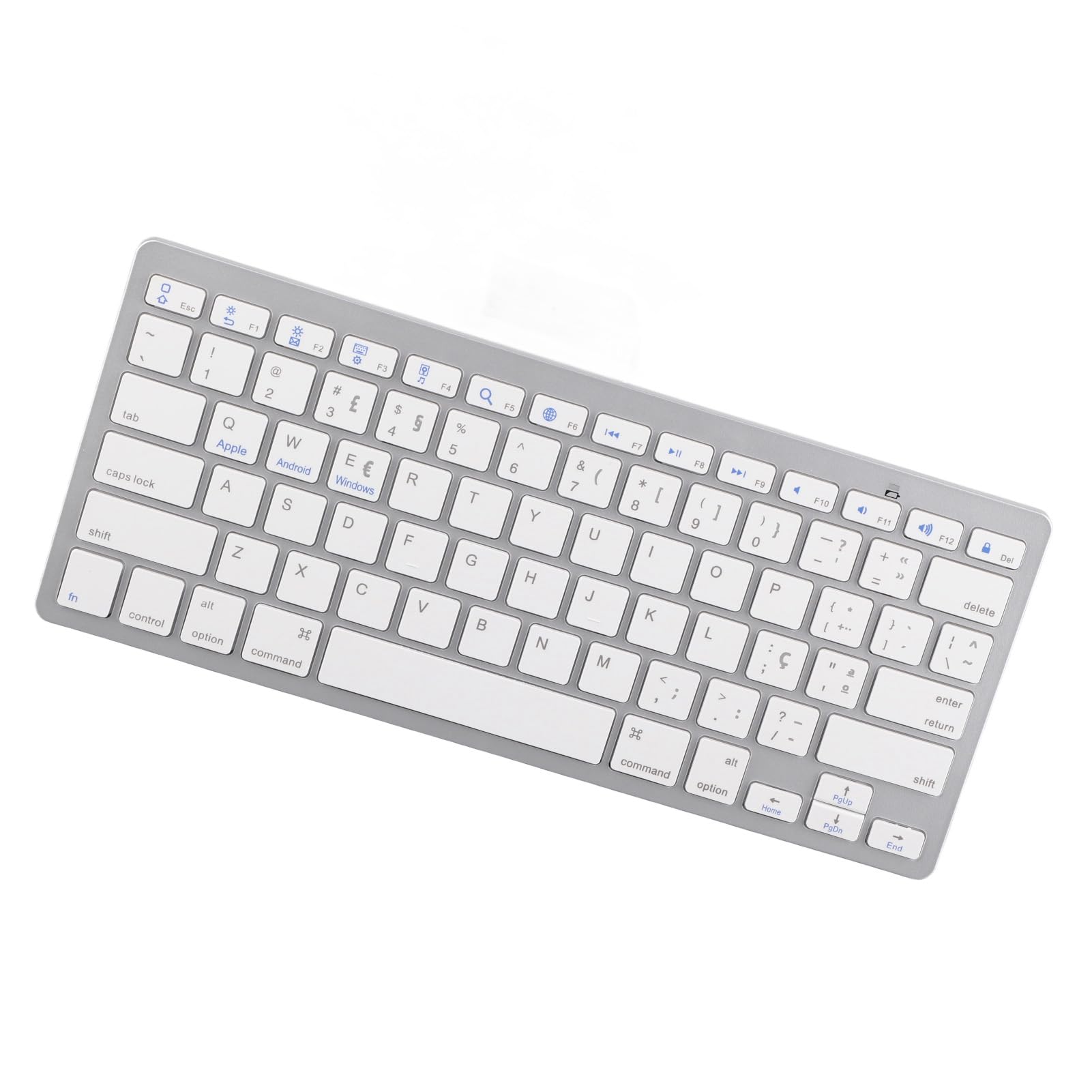 Yunseity Portable Wireless Mini 78-Key Compact Bluetooth Keyboard for iPad, Mac, Android - Arabic, Spanish, French, Korean, Russian, Thai, Portuguese