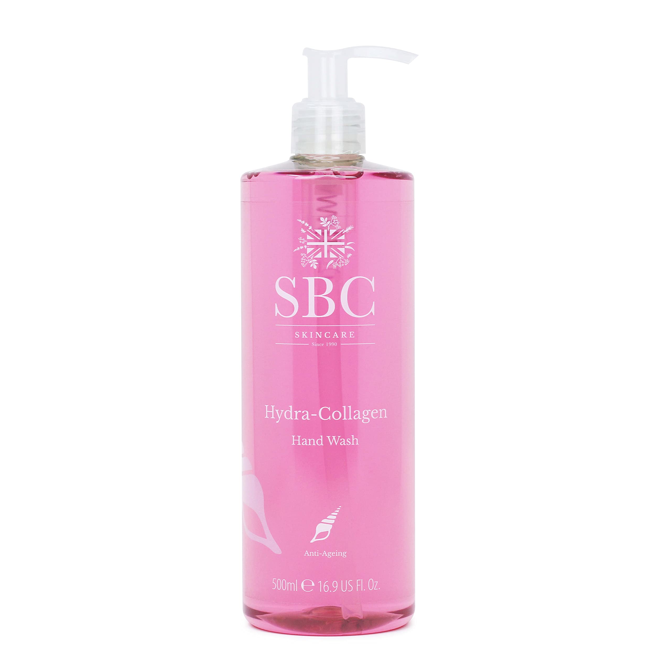 SBC Skincare Hydra-Collagen Hand Wash - 500ml | Anti-Ageing Moisturising Hand Soap | Handwash For All The Family | Hydra-Collagen Liquid Soap