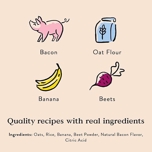 BOCCE’S BAKERY BANANA BACON CRISPY DOG TREATS, 10 OZ