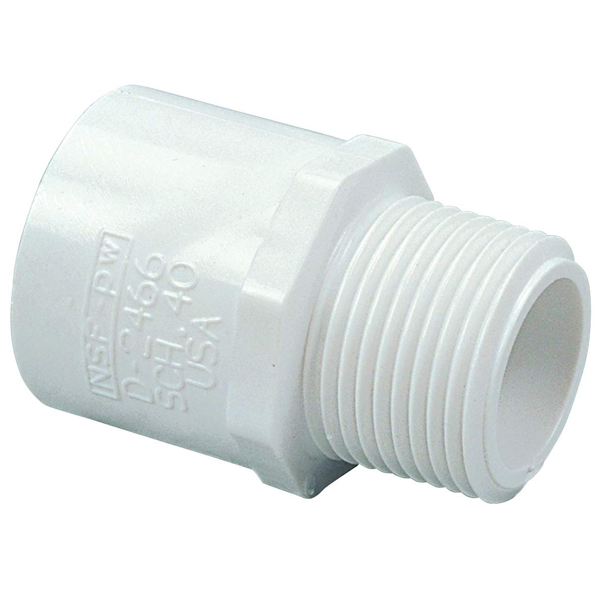 NIBCO 436 Series PVC Pipe Fitting, Adapter, Schedule 40, 1" Slip x NPT