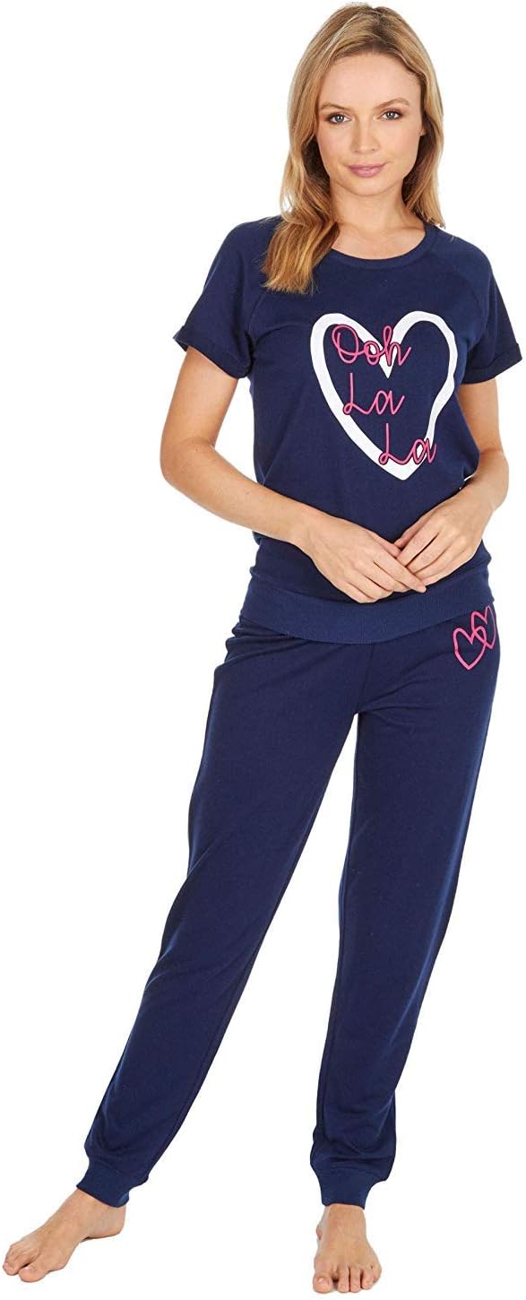 Womens Ladies Jogging Bottoms Style Pyjamas