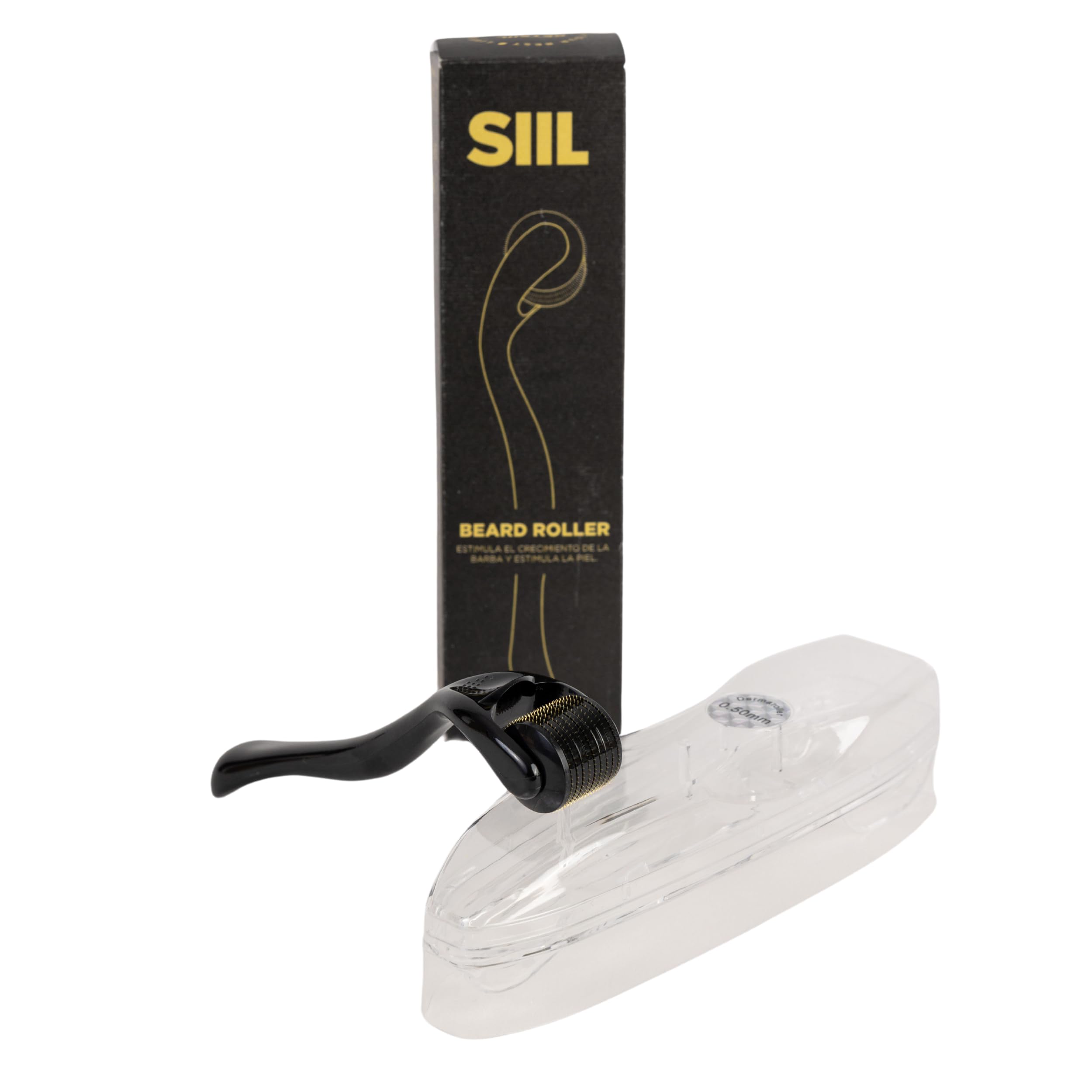 SIIL - Dermaroller Beard 540 Needles 0.5 mm | Microneedling | Facial Roller | Beard Growth | Derma Roller | Facial Dermaroller | Grows Beard | Microneedling Facial | Dermaroller Hair and Beard