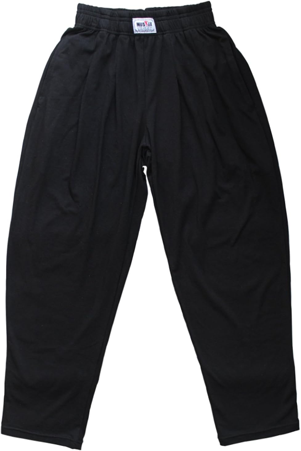 Musclealive Mens Gym Baggy Pants for Bodybuilding Cotton and Spandex