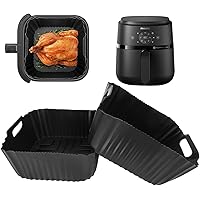 2PCS Silicone Air Fryer Liner Accessories for Philips 2000 Series Airfryer-4.4 qt (4.2 l), Dishwasher Safe Silicone Airfryer
