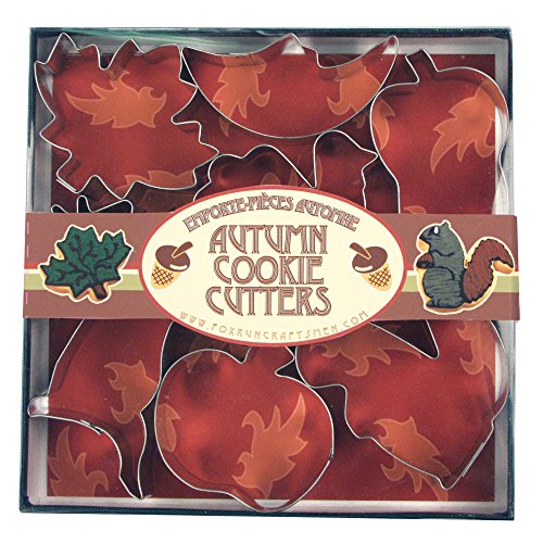 Fox Run 3652 Autumn Cookie Cutter Set, Stainless Steel, 7-Piece