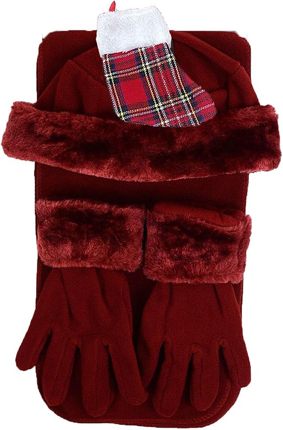 women's winter gloves and scarf set