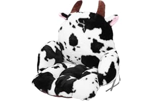 FAVOMOTO Cow Print Chair Cushion Backrest Integrated Seat Pad and Office Chairs, Cute Floor Cushion