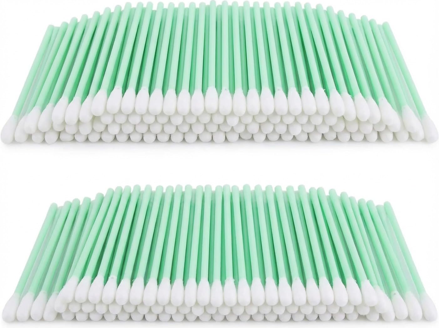 200 Pack Foam Cleaning Swab Sticks, Lint-Free Sponge Tip Cleaning Swabs for Inkjet Printer Printhead, Camera Lens, Optical Equipment & Electronics – Soft, Anti-Static（Green）