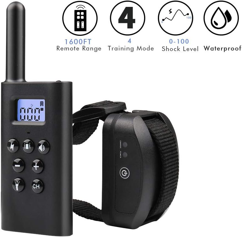 Reviews AriTan Remote Dog Training Collar Rechargeable and Rainproof,Up