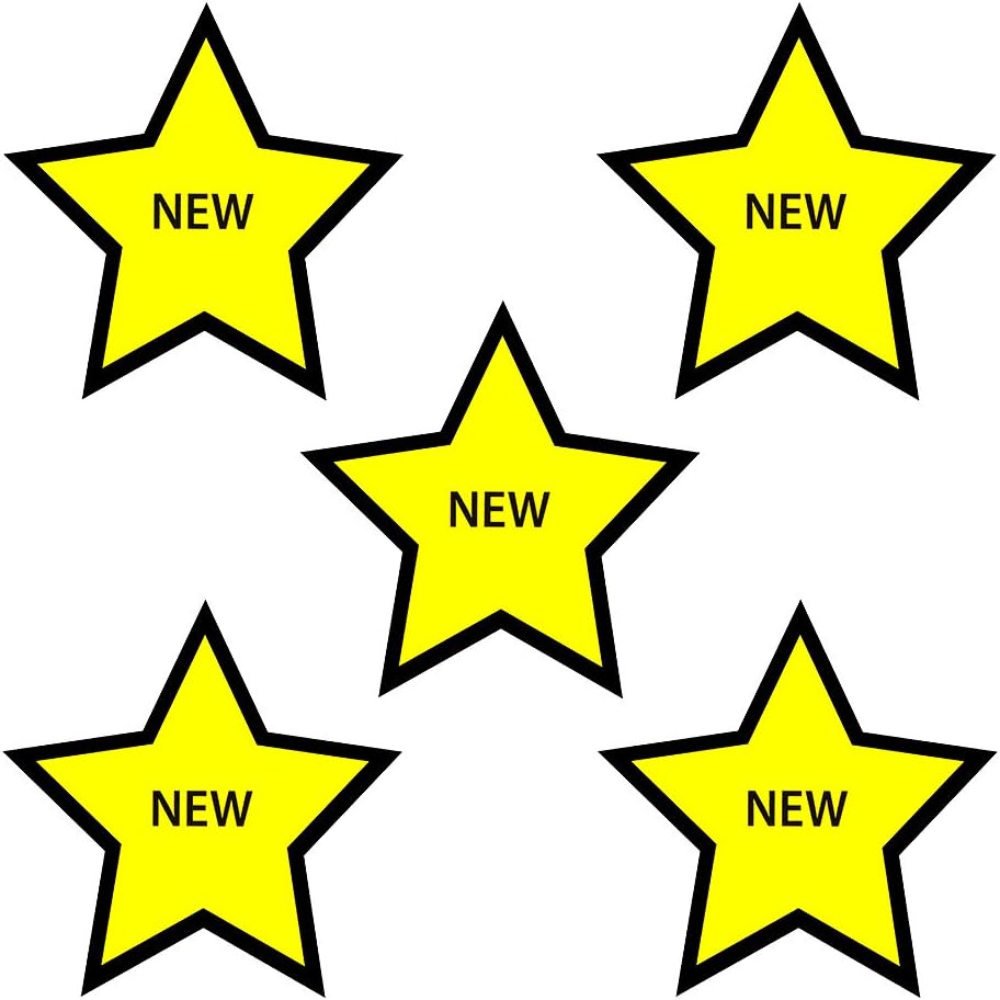 Star NEW Magnets, Pack of 5-2 Inch, Fridge Magnets, Office Magnets, Whiteboard Magnets
