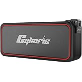 CYBORIS Portable Bluetooth Speaker, Wireless Speakers with 20W HD Sound, IPX7 Waterproof, Bluetooth V5.3, Dual Stereo Pairing, 30H Playtime for Home, Outdoor, Travel, Party, Beach