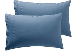 Nestl Blue Heaven Pillow Cases Queen Size Set of 2, Soft Queen Pillow Case, 1800 Microfiber Queen Pillow Cases 2, Pillowcases Queen, Envelope Closure Pillowcase, Pillow Covers Queen Size, 20x30 Inches