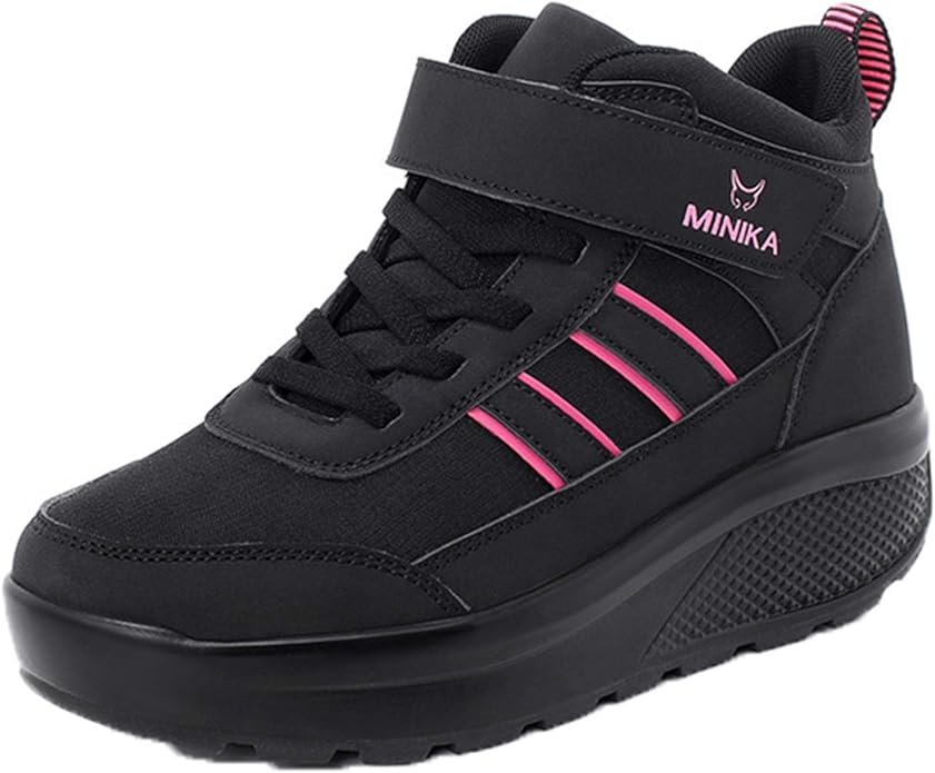 Women Wedge Sport Shoes Comfortable Breathable Platform High Top