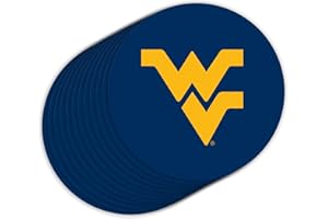 P. GRAHAM DUNN West Virginia University Logo 4 x 4 Paperboard Celebration Coasters Pack of 12