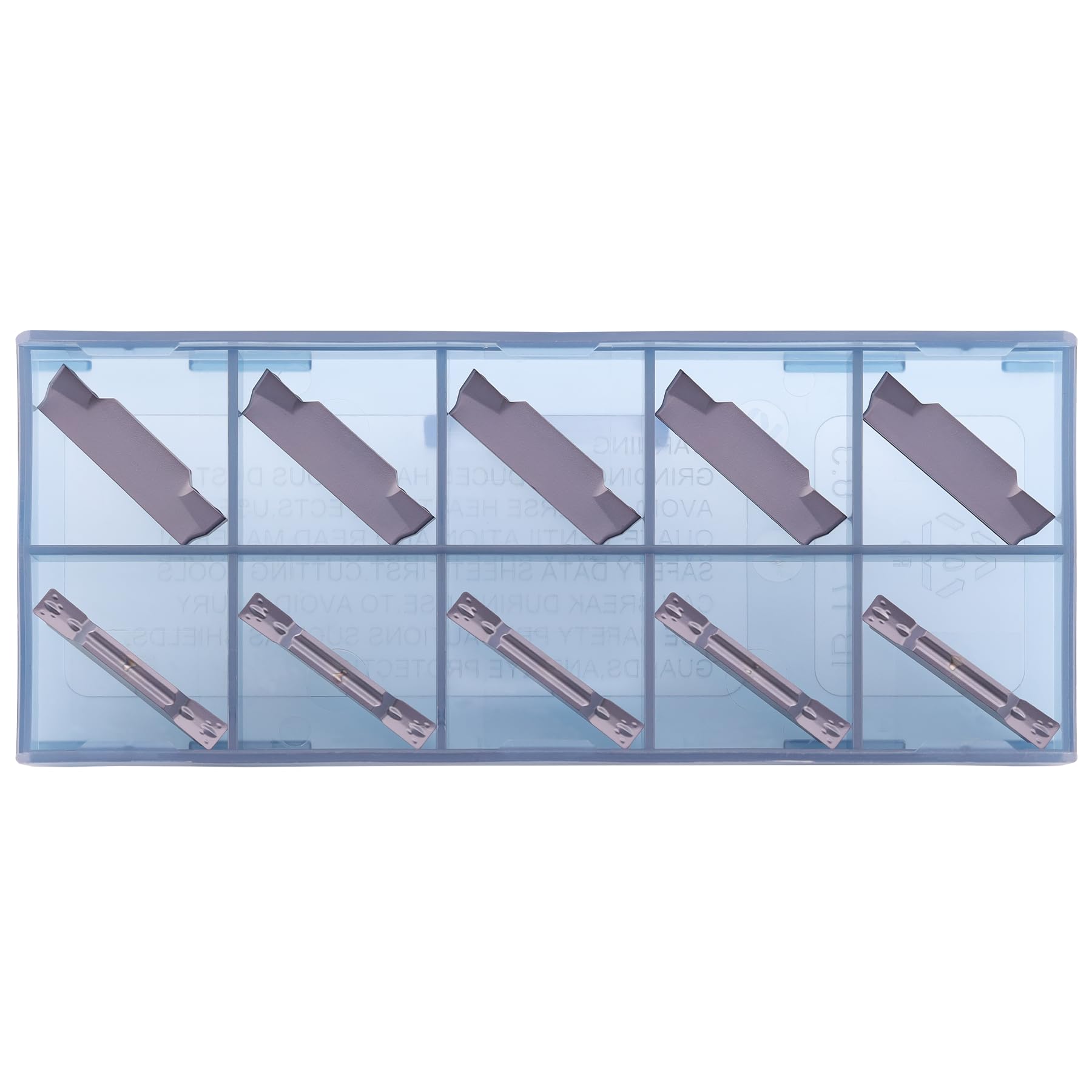 CDBP MGMN300-M Carbide Grooving Inserts for MGEHR/L and MGIVR/L Grooving Cut-Off Tool Holder, PVD Coating, 10pcs