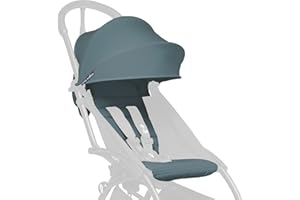 BABYZEN YOYO 6+ Color Pack, Aqua - Textiles Only: Seat Cushion, Matching Canopy & Zippered Back Pocket - Requires YOYO2 Frame