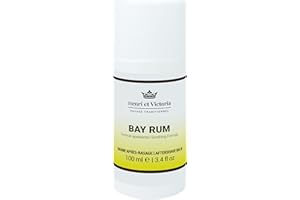 HENRI ET VICTORIA Aftershave Balm for Men | Bay Rum Scent | Canadian Made by Skilled Artisan | After Shave Balm Prevent and Cure Razor Burns | 100 ml (3.4 oz)