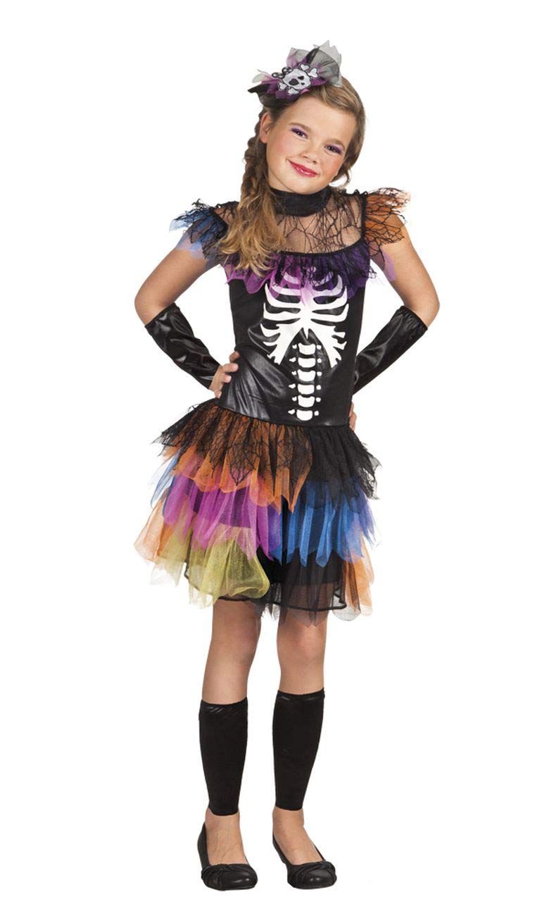Boland 78101 Children's Skeleton Princess Costume, Multicoloured, 4/6 anni (104/116)